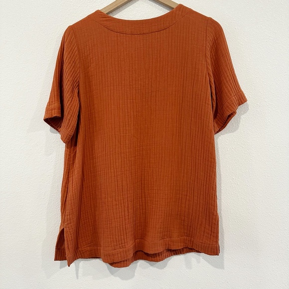 Soft Surroundings Rust Shift Top |R6 - Picture 5 of 6